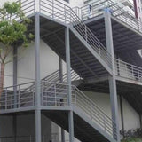 Steel structure outdoor staircase