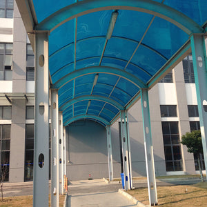 Steel structure PC board canopy
