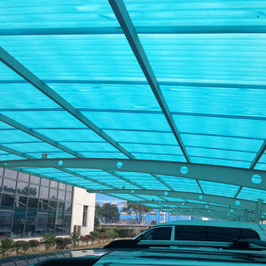 Steel structure PC board canopy
