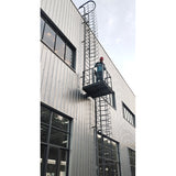 Steel structure maintenance ladder
