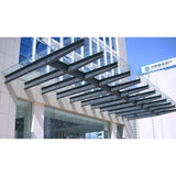 Steel structure glass canopy